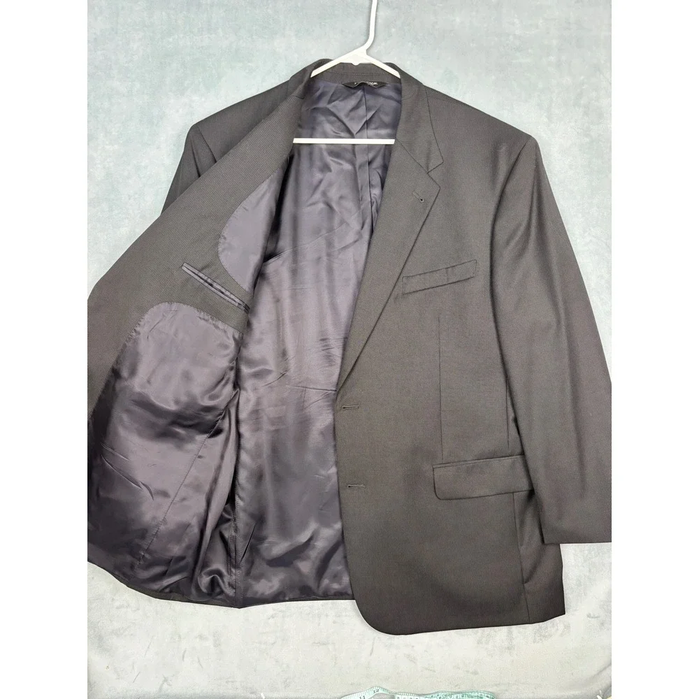 Jos. A. Bank Signature Collection Suit Jacket 46R Dark Navy Fineline Wool Blazer